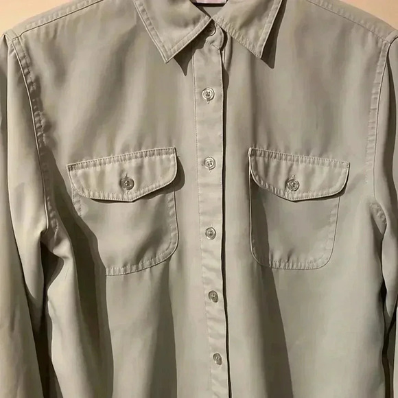Apparenza Women's Small Sage Green Button-Up Blouse - Picture 2 of 8